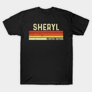 Sheryl Name Vintage Retro Limited Edition Gift T-Shirt